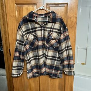 Plaid Flannel Shirt Shacket
